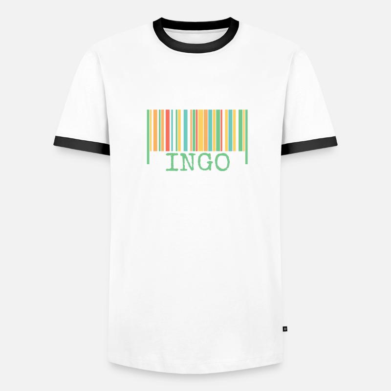 Code-barres Ingo T-shirt contrasté Homme