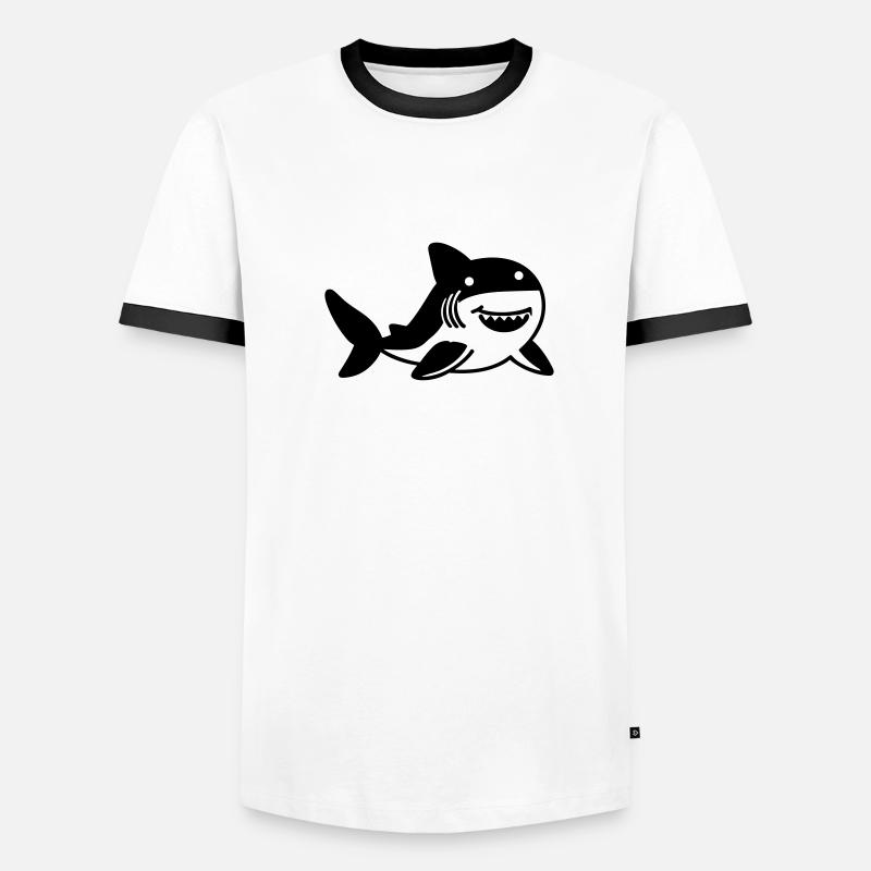Hai Männer Kontrast-T-Shirt