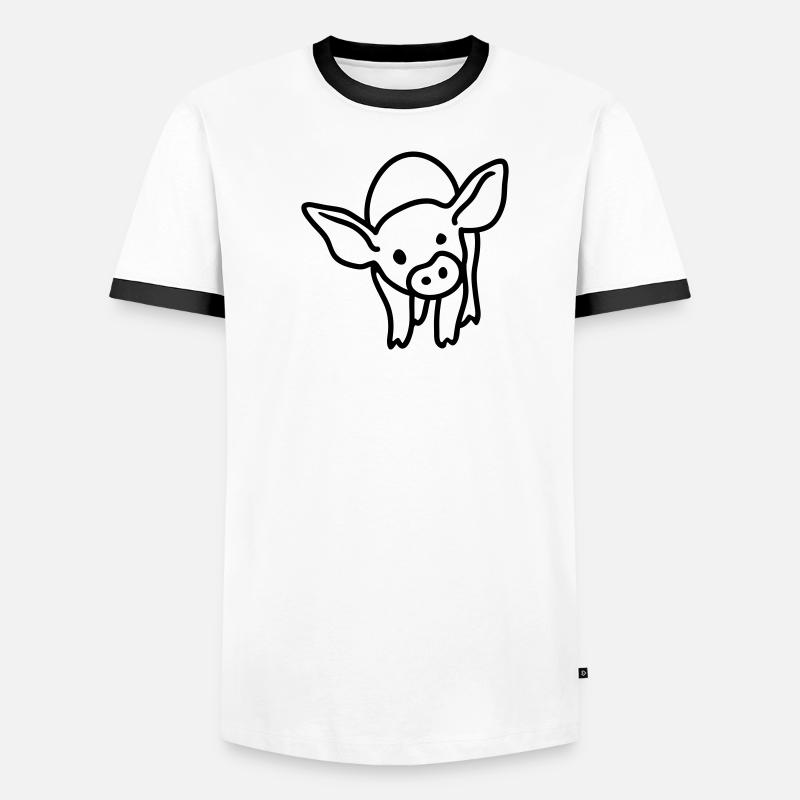 Piglets - line Men's Ringer Shirt