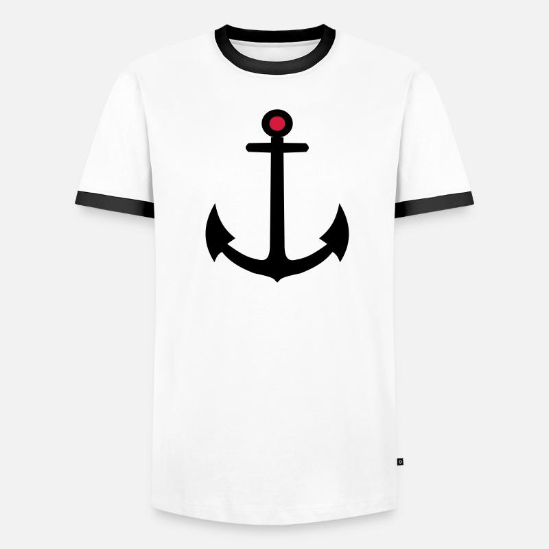 Anker Männer Kontrast-T-Shirt