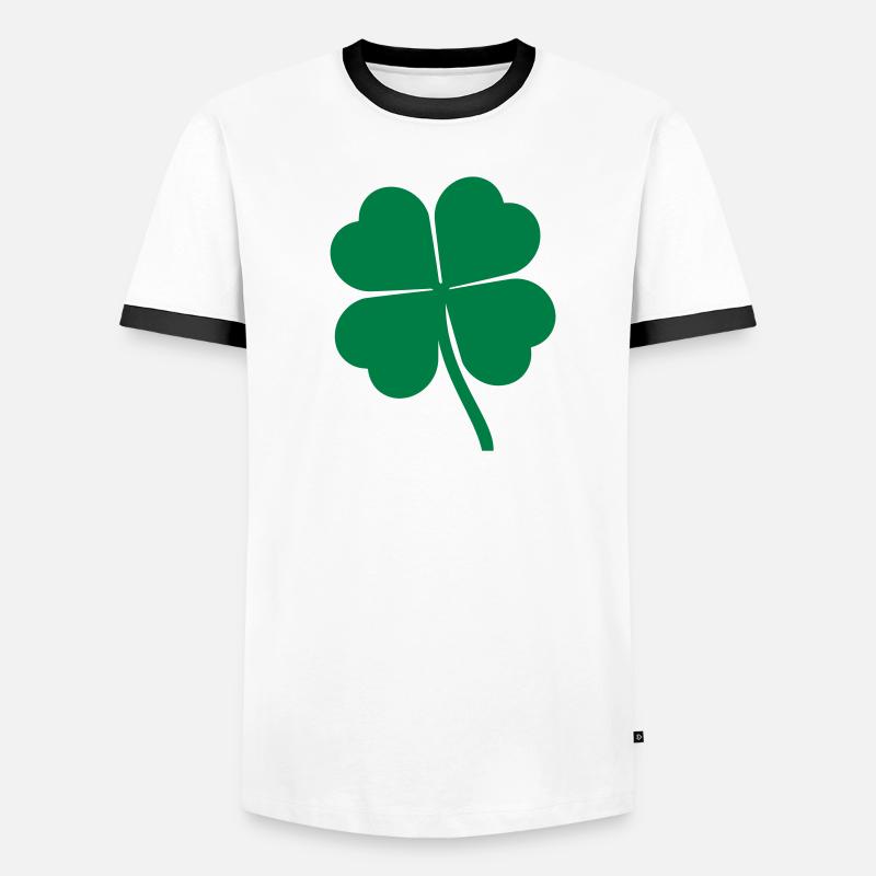 Trèfle à 4 feuilles - 4 leaf clover T-shirt contrasté Homme