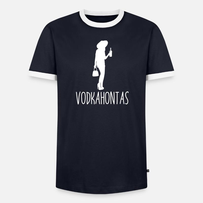 Vodkahontas Geschenk Hochzeit Ehe Braut Männer Kontrast-T-Shirt