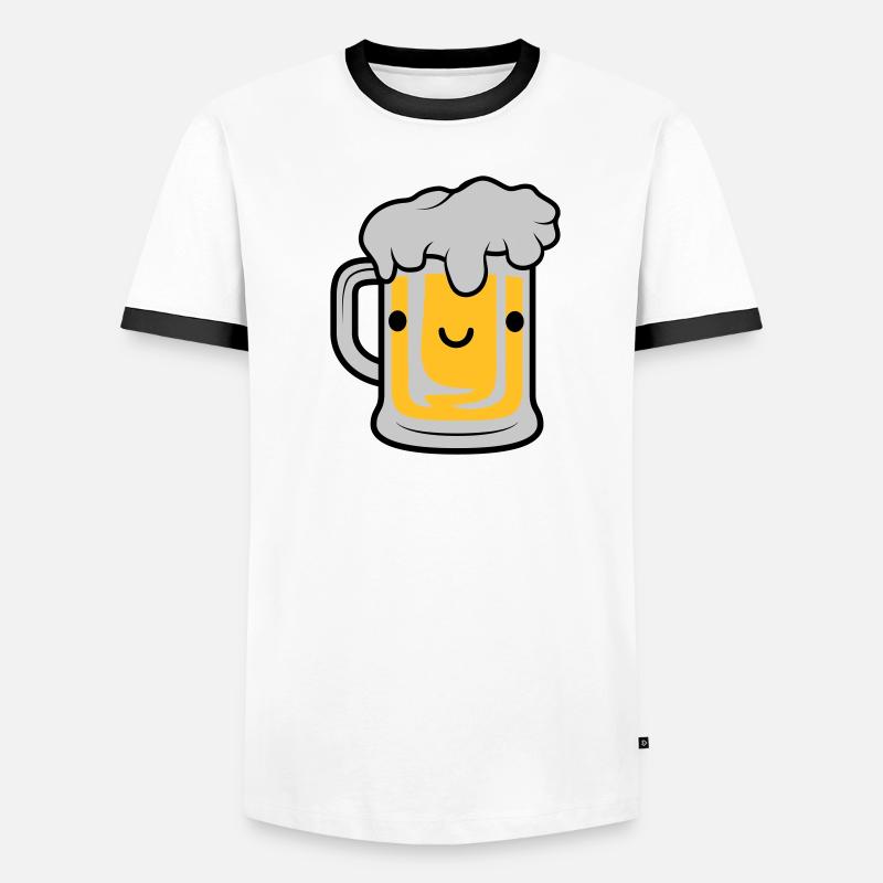 Visage de bière sucrée T-shirt contrasté Homme