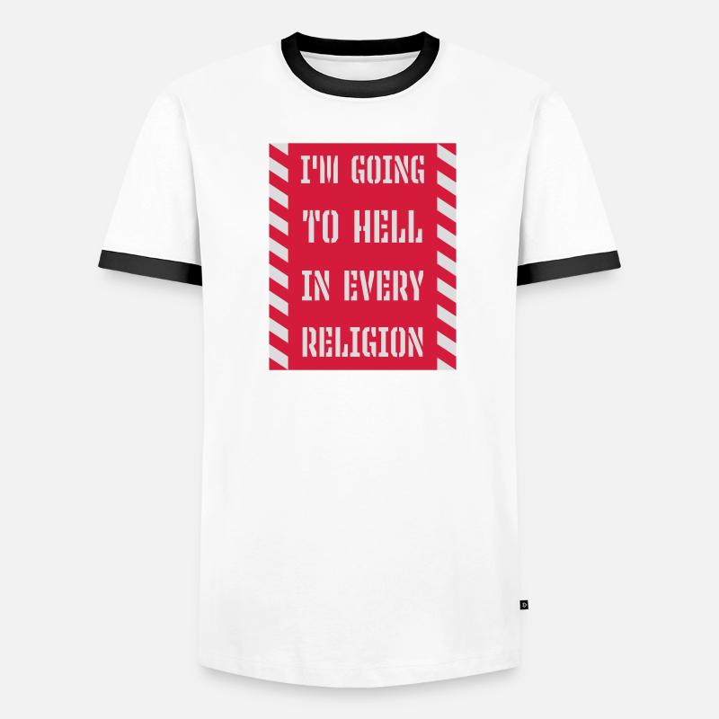 Going to Hell Men's Ringer Shirt