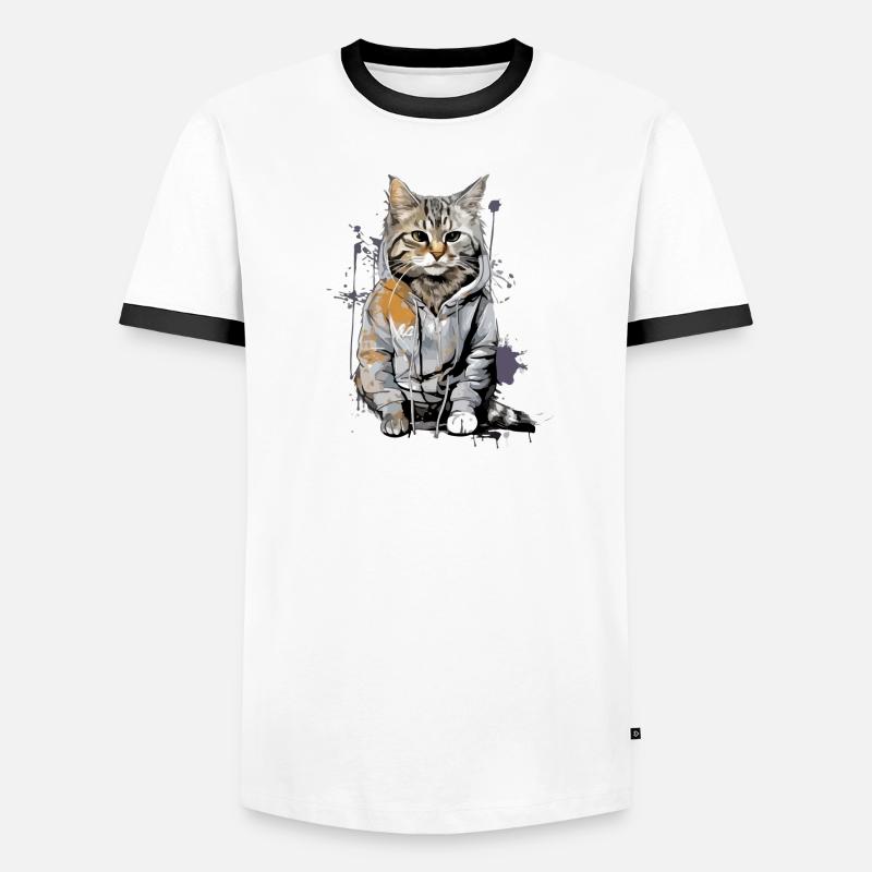 koco le chat T-shirt contrasté Homme