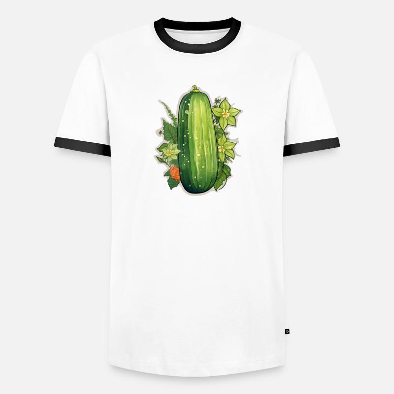 Concombre T-shirt contrasté Homme