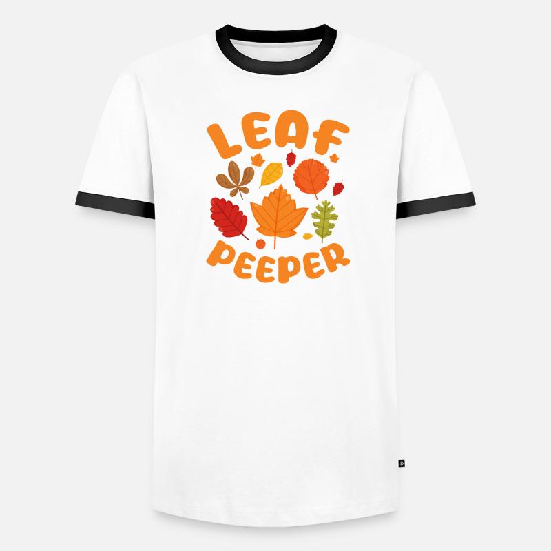 Leaf Peeper Fall Leaves Collector Leaf Peeping Männer Kontrast-T-Shirt