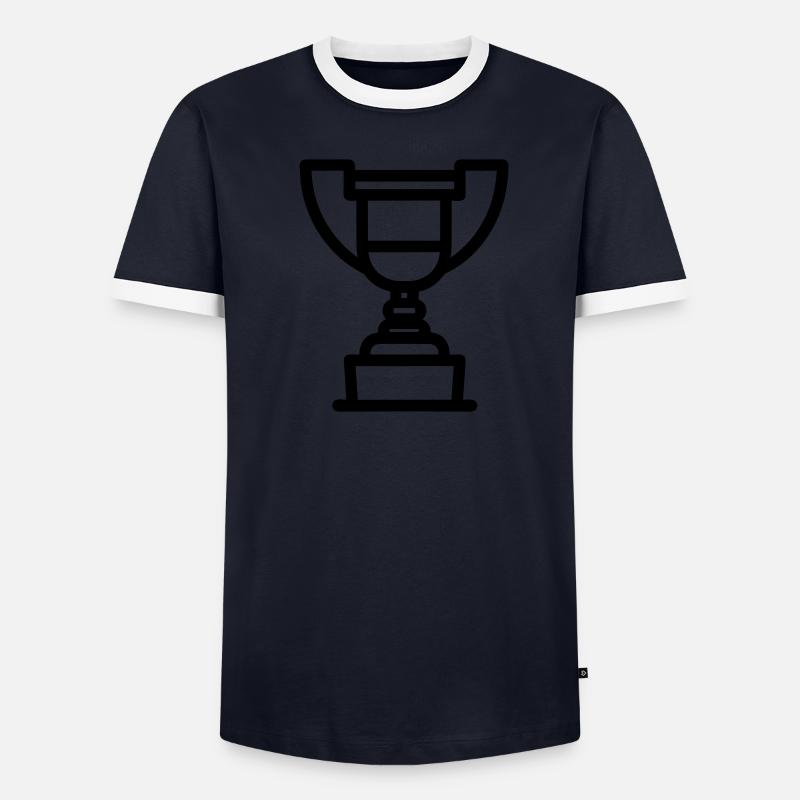 Trophäe Männer Kontrast-T-Shirt