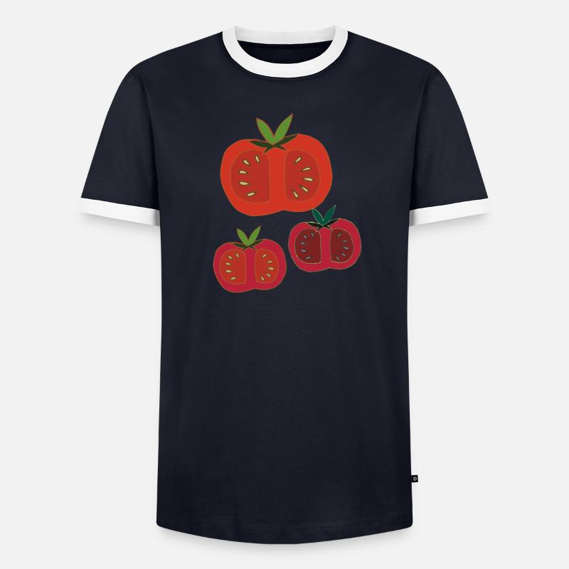 Tomatoes 3-fold Men's Ringer Shirt