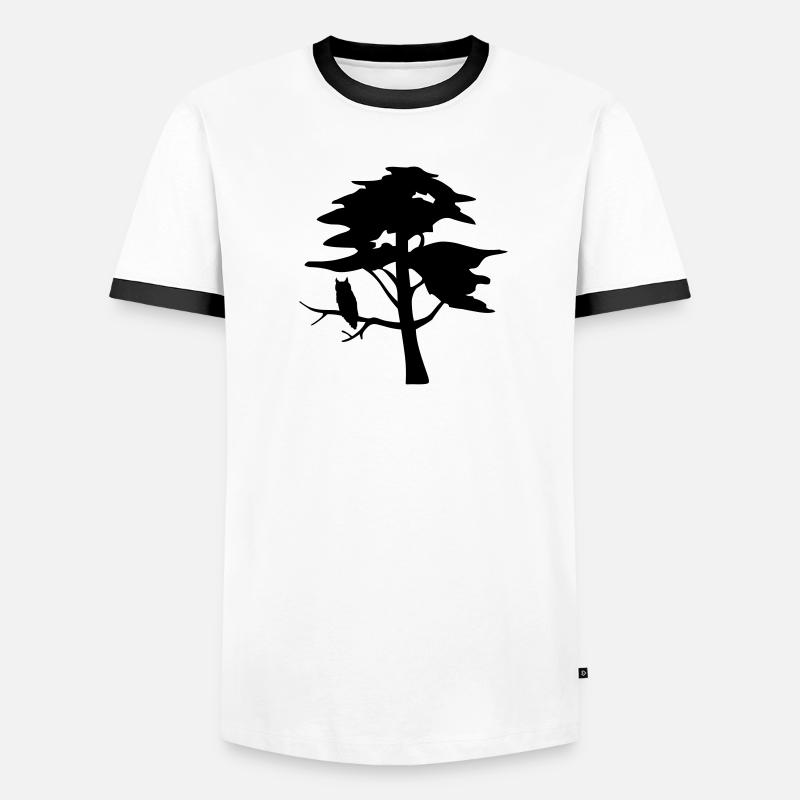 Tree & Owl T-shirt contrasté Homme