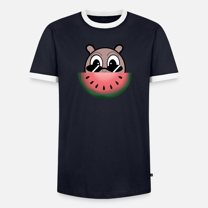 Personnage Pastèque T-shirt contrasté Homme