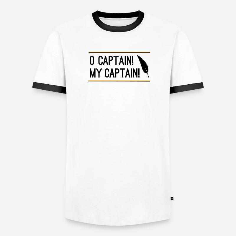 O Captain! My Captain! Männer Kontrast-T-Shirt