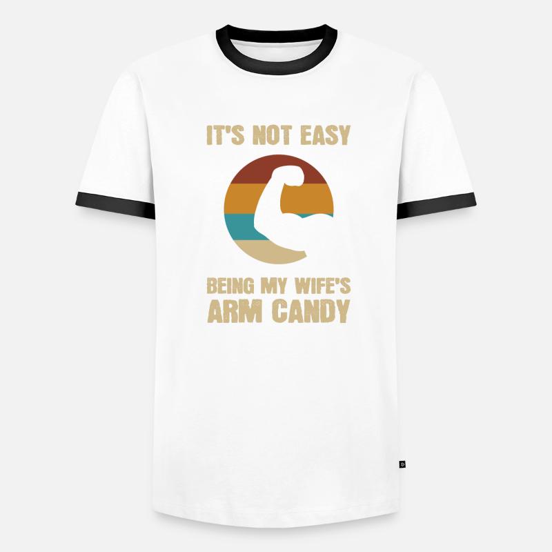 Arm Candy Ehemann Männer Kontrast-T-Shirt
