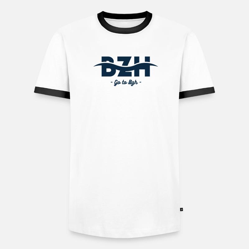 Vague BZH T-shirt contrasté Homme