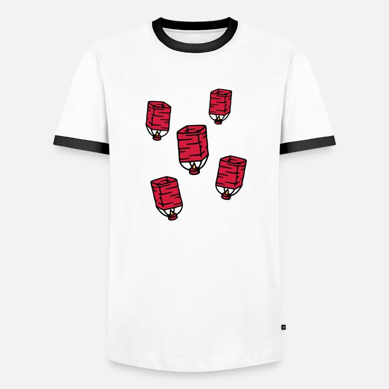 Sky lantern Chinese lantern Sky lantern Men's Ringer Shirt