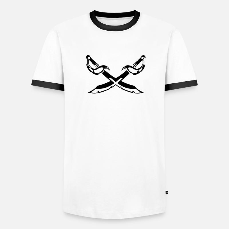 sabre croise epee 202 T-shirt contrasté Homme