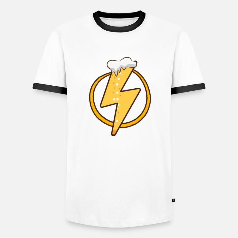 Bier Biergarten Trinkspruch Bierbauch Biertrinker Männer Kontrast-T-Shirt