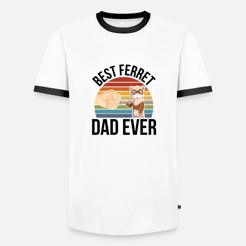 Frettchen Männer Kontrast-T-Shirt