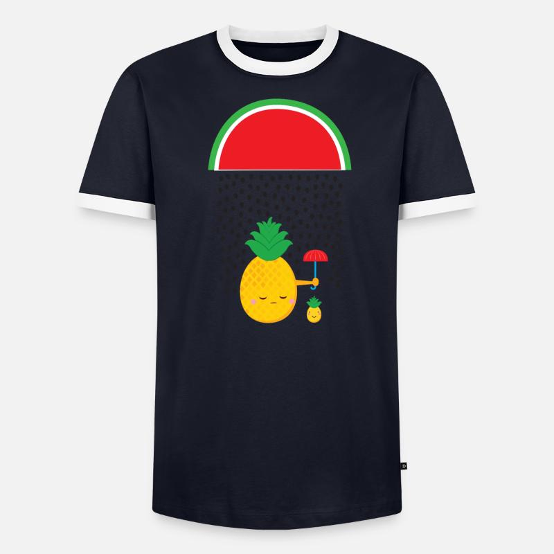 Pineapple Melon Rain T-shirt contrasté Homme