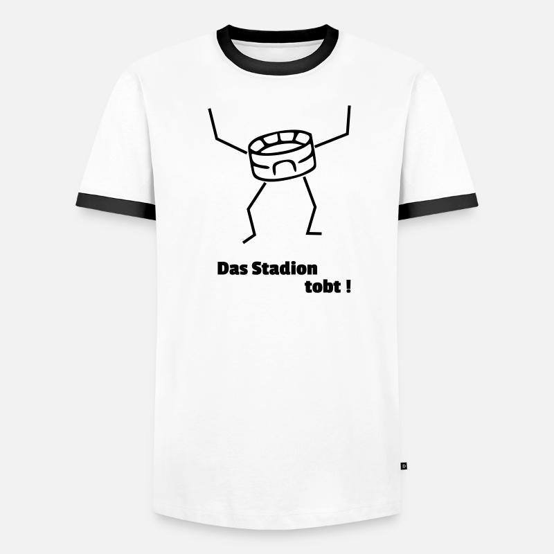 Stadion tobt Männer Kontrast-T-Shirt