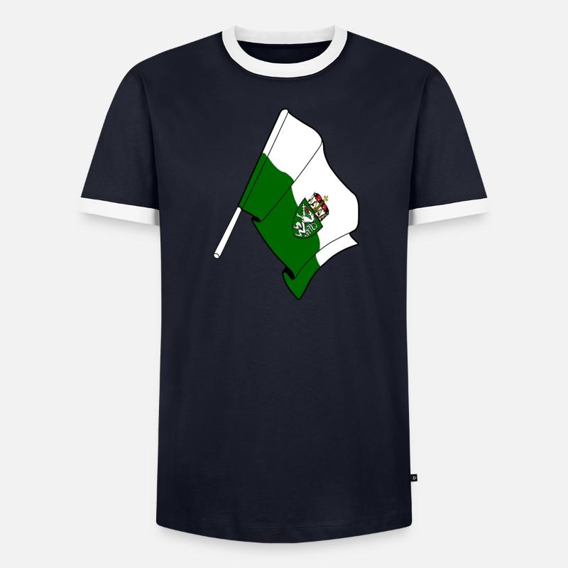 Drapeau de Styrie T-shirt contrasté Homme