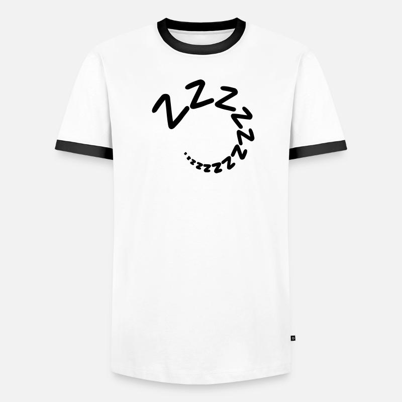 Schlafen Schnarchen Männer Kontrast-T-Shirt