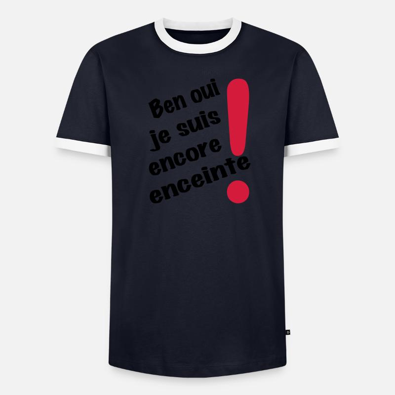 encore enceinte T-shirt contrasté Homme