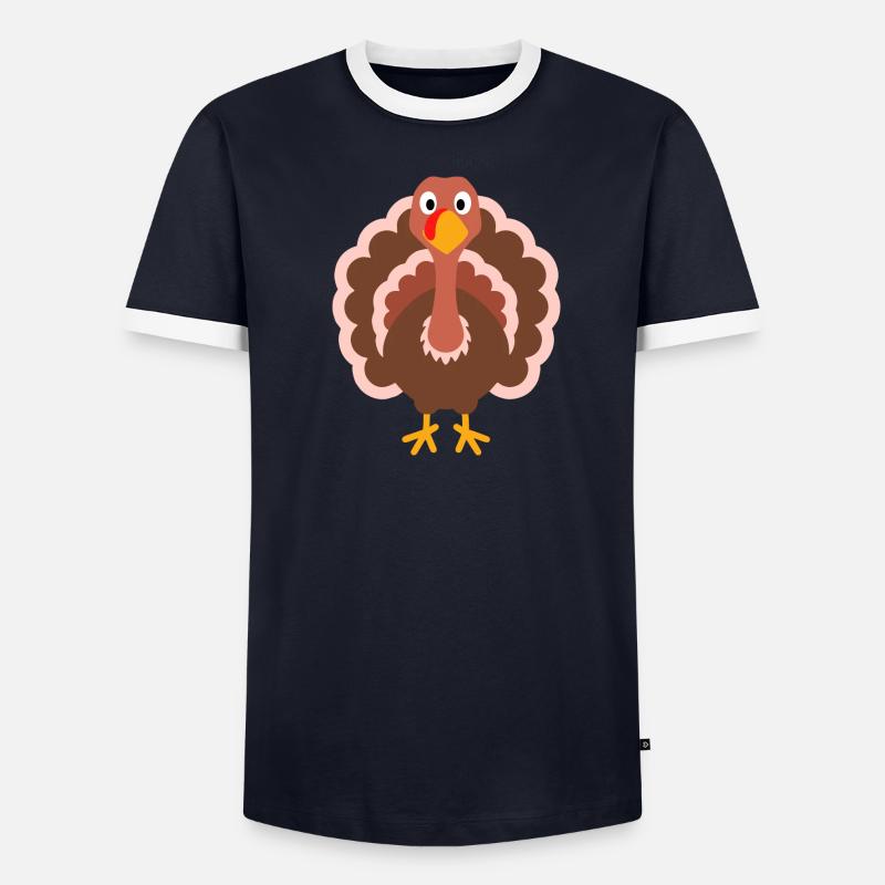 dinde T-shirt contrasté Homme