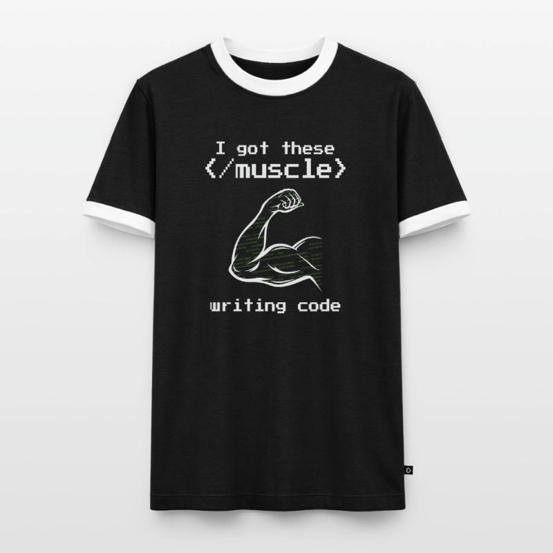 J’ai eu ces codeurs de programmeur de code d’écriture musculaire T-shirt contrasté Homme