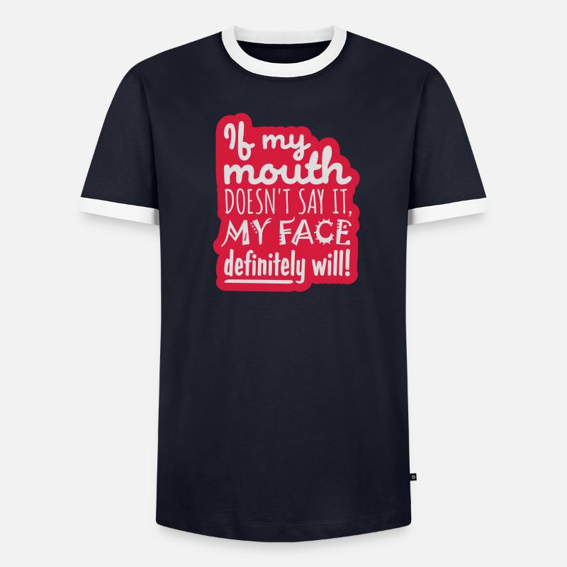 Mon visage le fera certainement T-shirt contrasté Homme