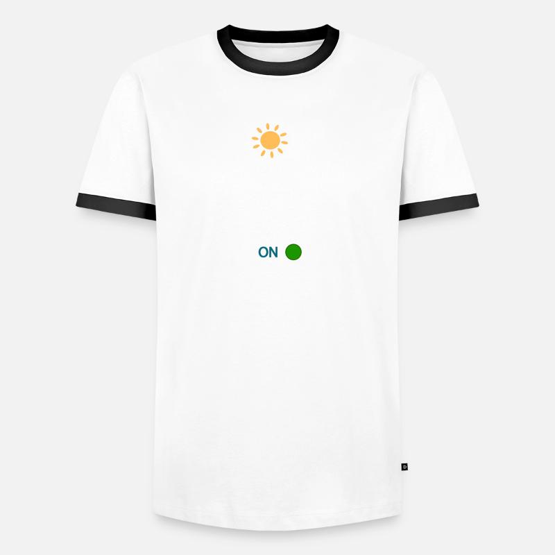 Mode vacances activé T-shirt contrasté Homme