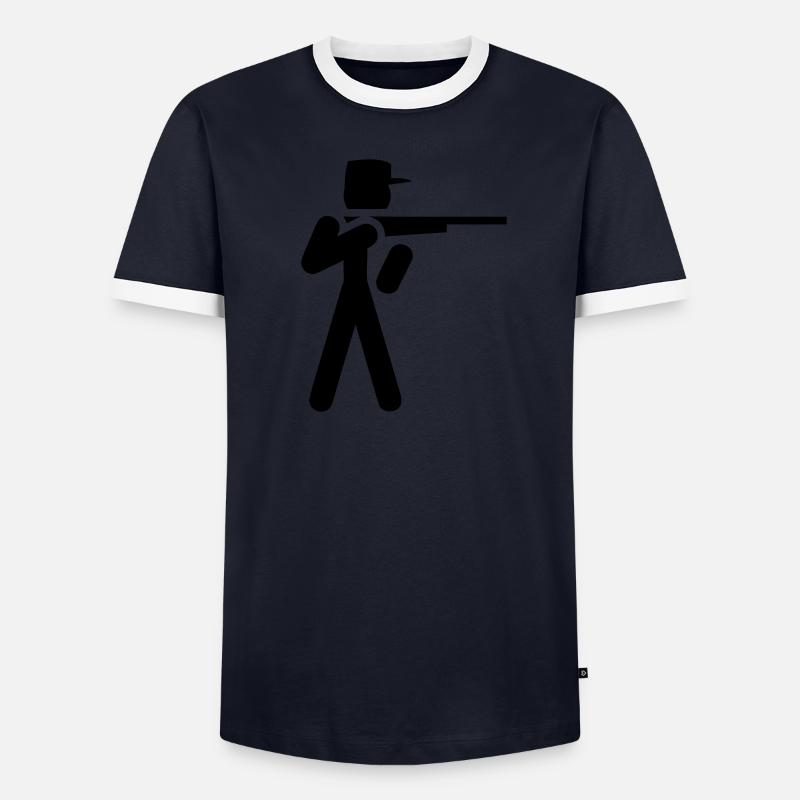 chasseur T-shirt contrasté Homme