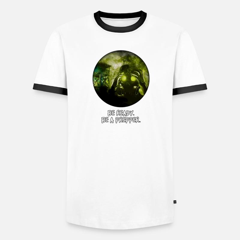 Be ready. Be a Prepper. Men's Ringer Shirt