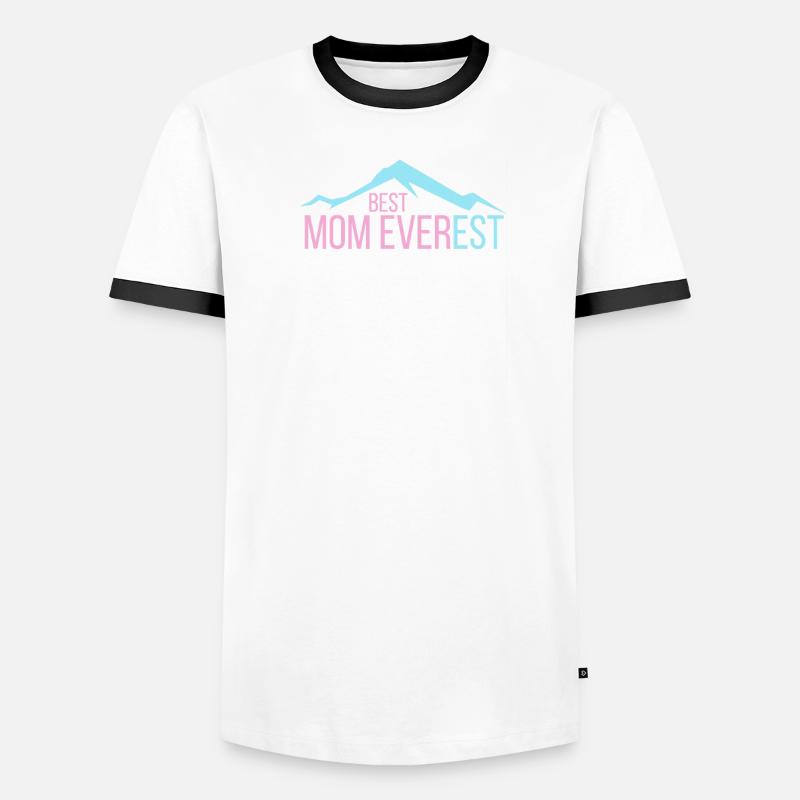Beste Mutter aller Zeiten Mama Muttertag Mount Everest Männer Kontrast-T-Shirt
