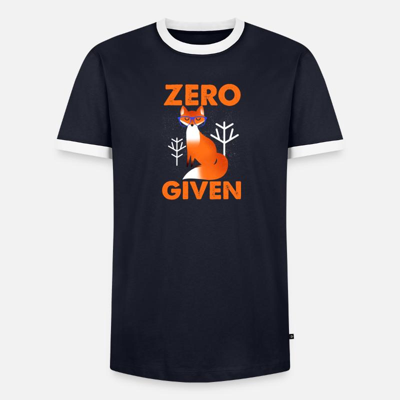 Zero Fox Given - Männer Kontrast-T-Shirt - undefined
