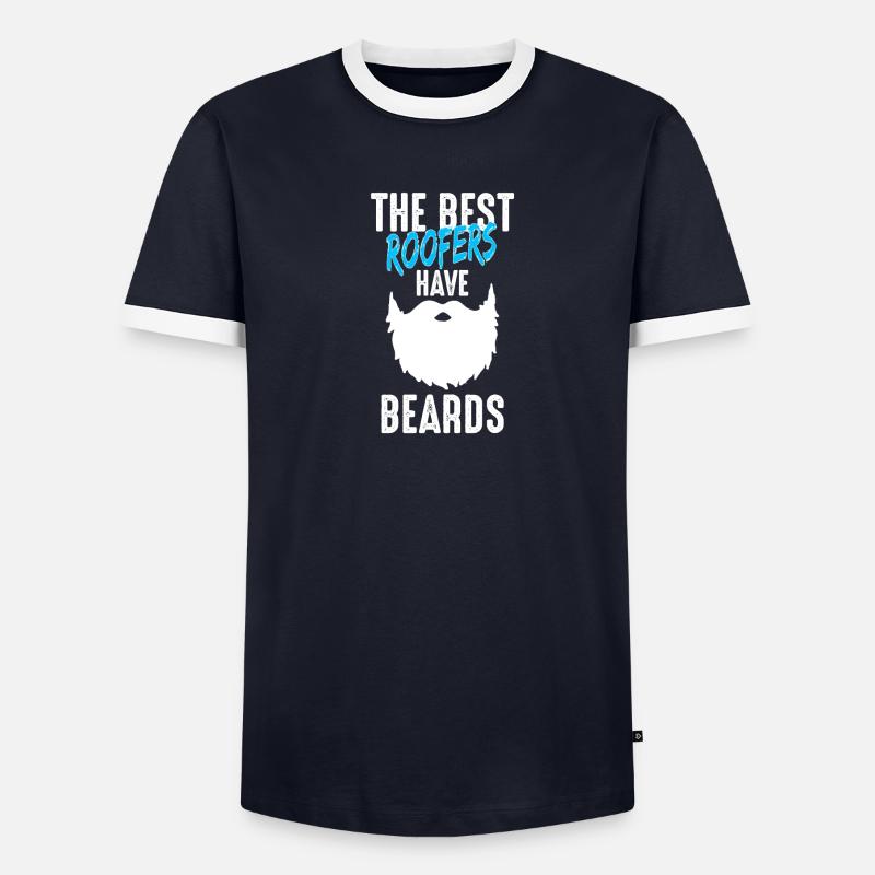 Master roofer roofer beard gift - Men's Ringer Shirt - undefined