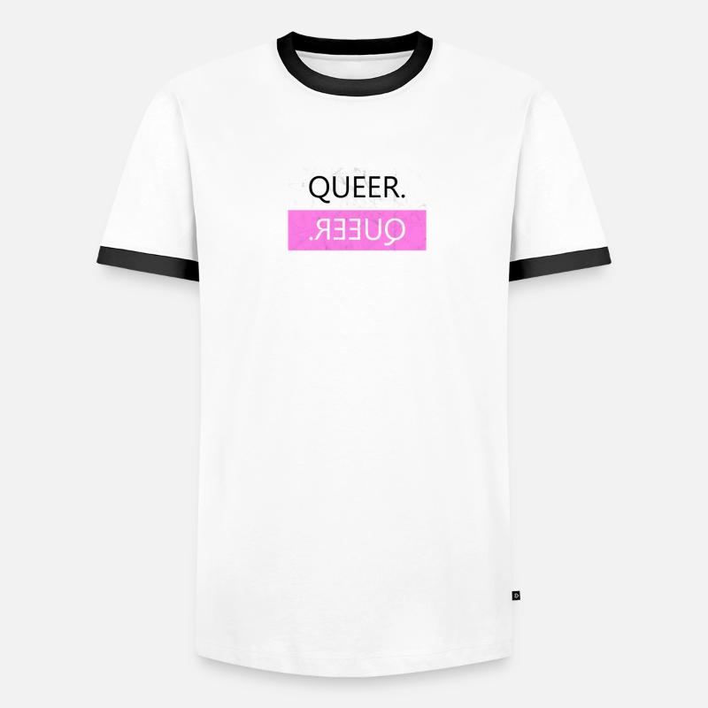 Queer. - Statement Design und Geschenkidee Männer Kontrast-T-Shirt