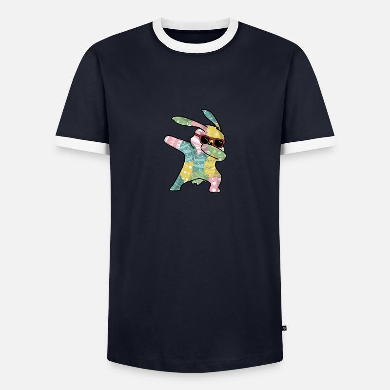 Dabbing Easter Bunny Easter Bunny Easter - Men's Ringer Shirt -