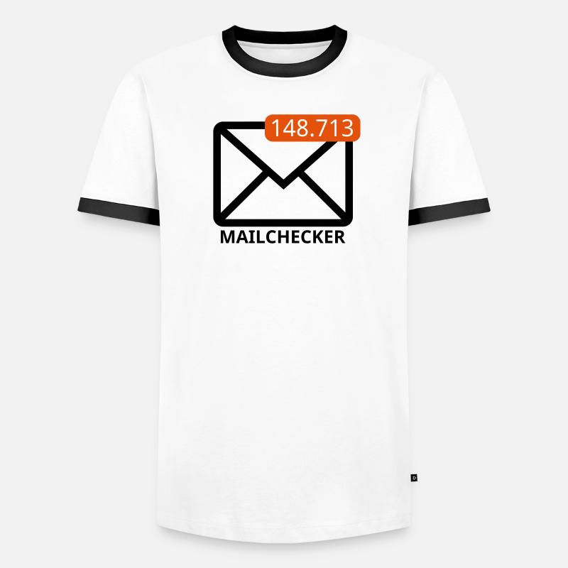 Mailchecker Männer Kontrast-T-Shirt