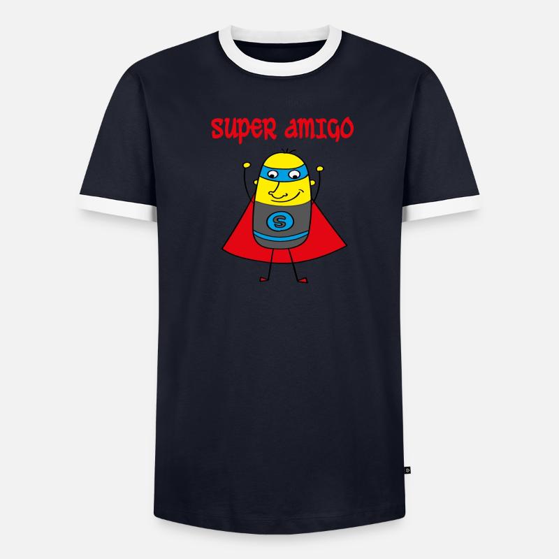 Super amigo T-shirt contrasté Homme