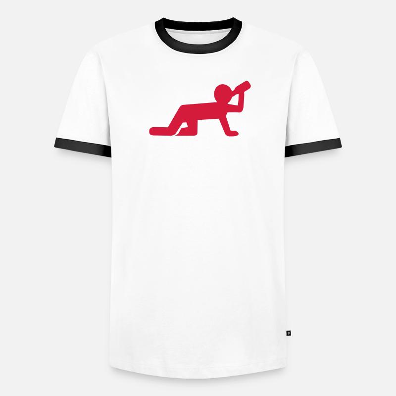 Alkohol Männer Kontrast-T-Shirt