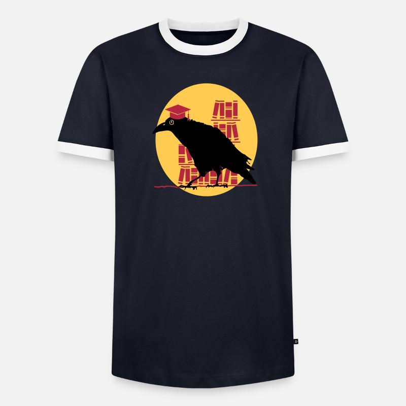 Dr. Crow - Männer Kontrast-T-Shirt - undefined
