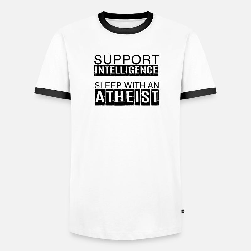 Support Intelligence - Sleep With An Atheist T-shirt contrasté Homme