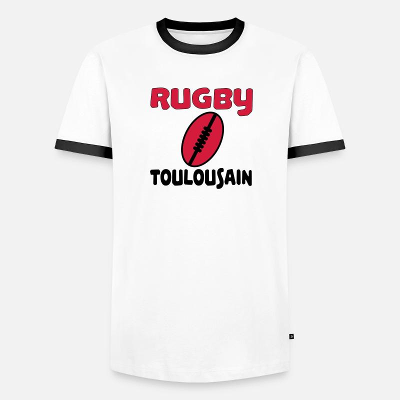 Rugby toulousain T-shirt contrasté Homme