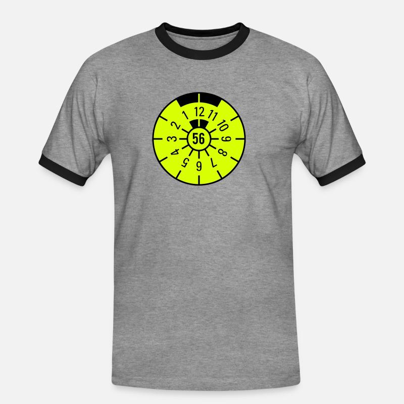 TÜV 1956 - Men's Ringer Shirt - heather grey/black