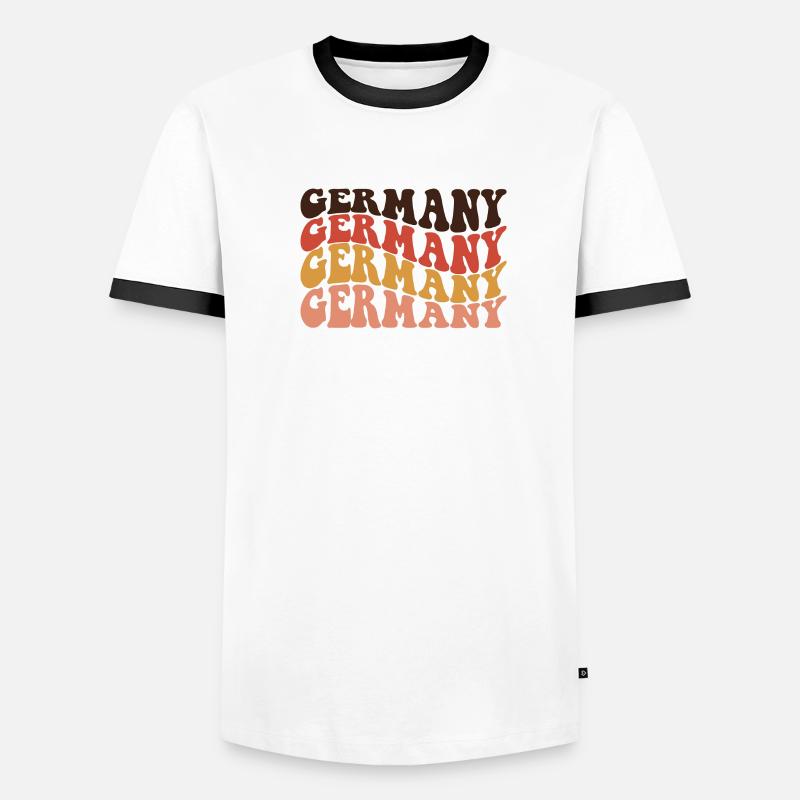 Germany Retro Text Layers Men's Ringer Shirt