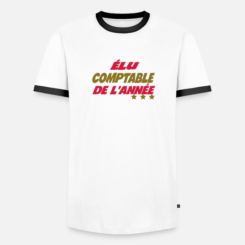 Elu comptable de l'année T-shirt contrasté Homme