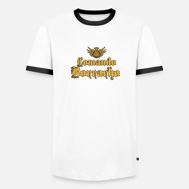 Comando Borracho Männer Kontrast-T-Shirt