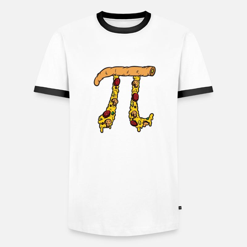 Pi zza Math Pizza Fan T-shirt contrasté Homme