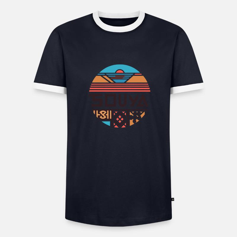 5OUYA Männer Kontrast-T-Shirt